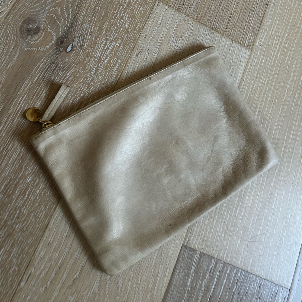 Clare V. X Jenni Kayne Collaboration Leather Clutch, Floral Lined, Hard to Find